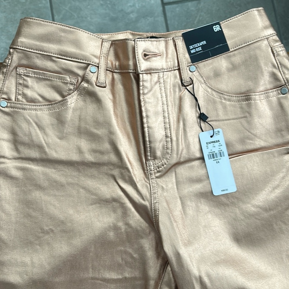 NWT Express Rose Gold pants